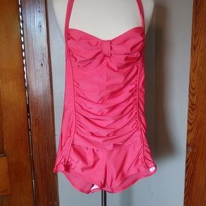 VENUS BATHING SUIT.  ONE PIECE. PINK. SIZE 12